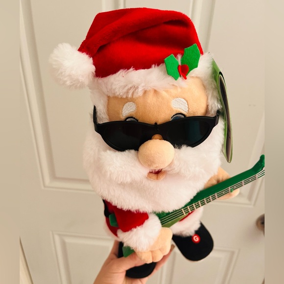 NWT holiday living animated christmas rockin santa plush 🎅🏼🤘🎸 - Picture 3 of 6